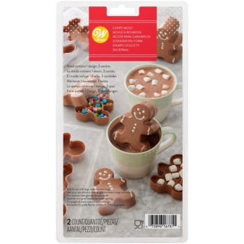 3D Candy Mould Hot Chocolate Gingerbread